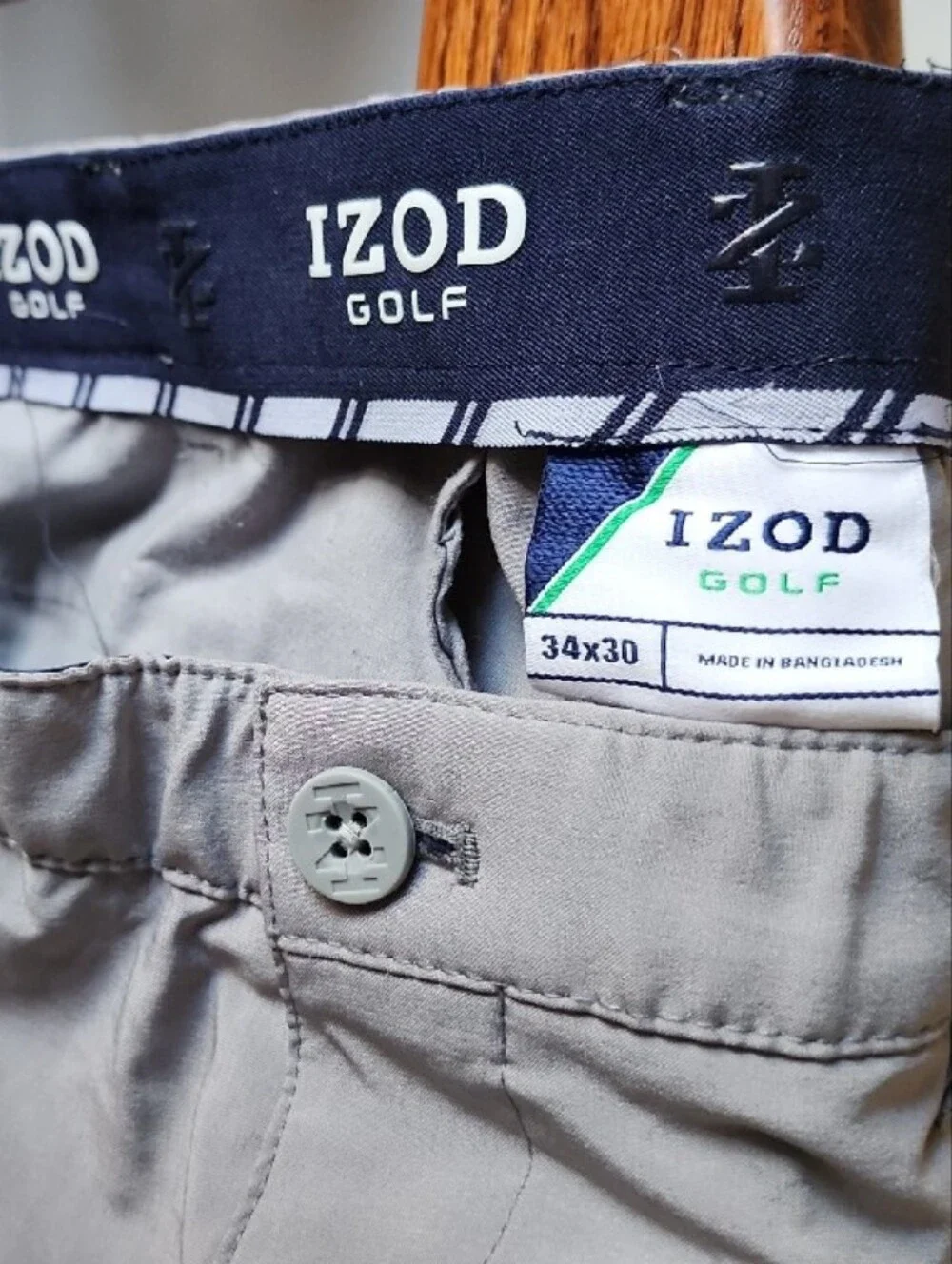 Izod Light Gray Chinos - Straight Fit Golf 34x30